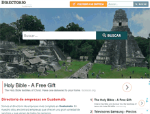 Tablet Screenshot of directorio-guatemala.com